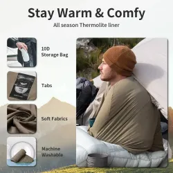 Wkładka do śpiwora NATUREHIKE Ultralight, wygodna i przenośna